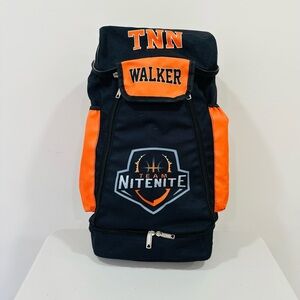 Backpack With Inscription TNN Walker And Shoe‎ Compartment Black /Orange